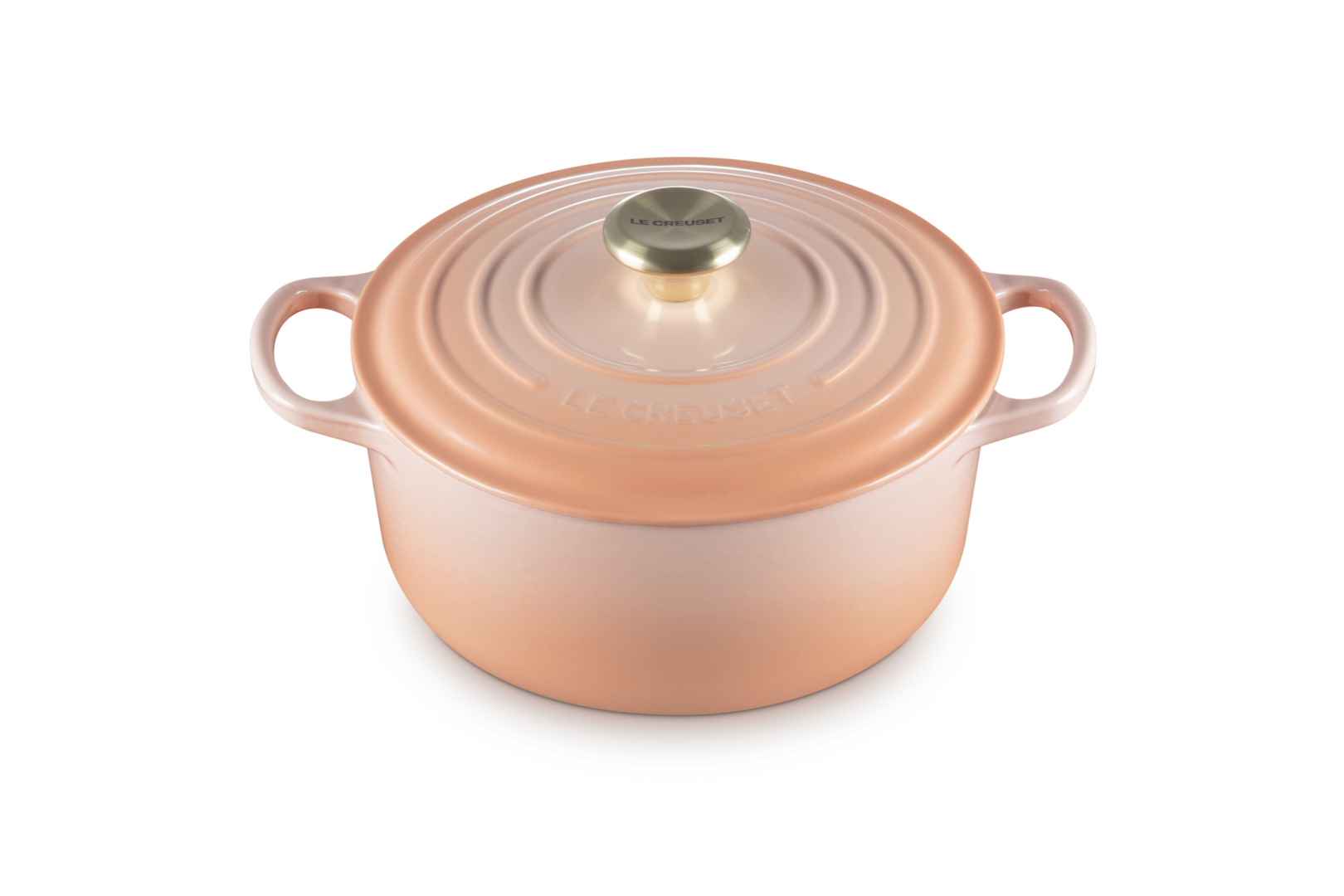 Le Creuset Bräter Signature rund 24cm peche