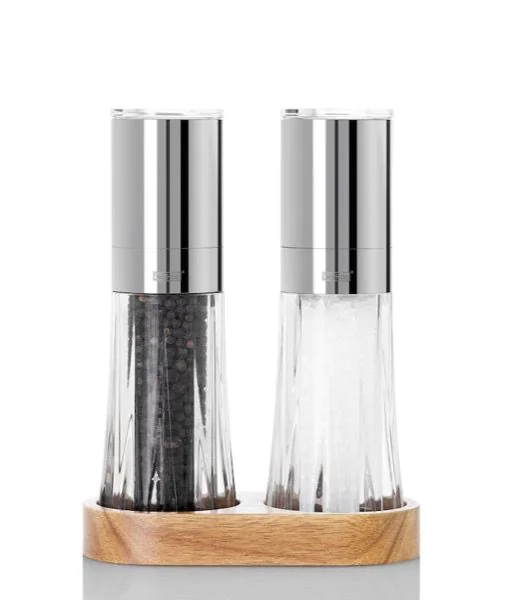 AdHoc Set Pfeffer- und Salzmühle Menage Crystal