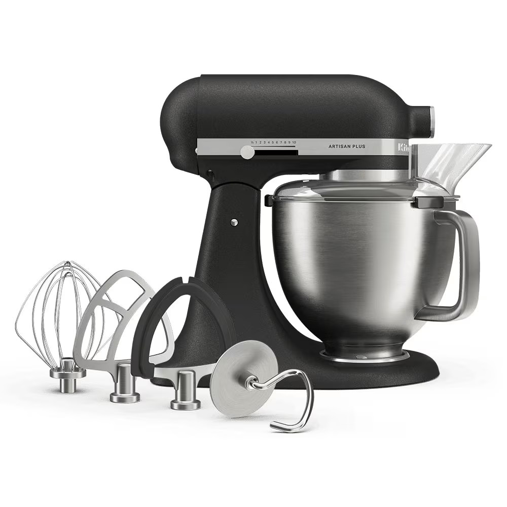Kitchen Aid 4,7l Artisan Plus Küchenmaschine Gusseisen Schwarz