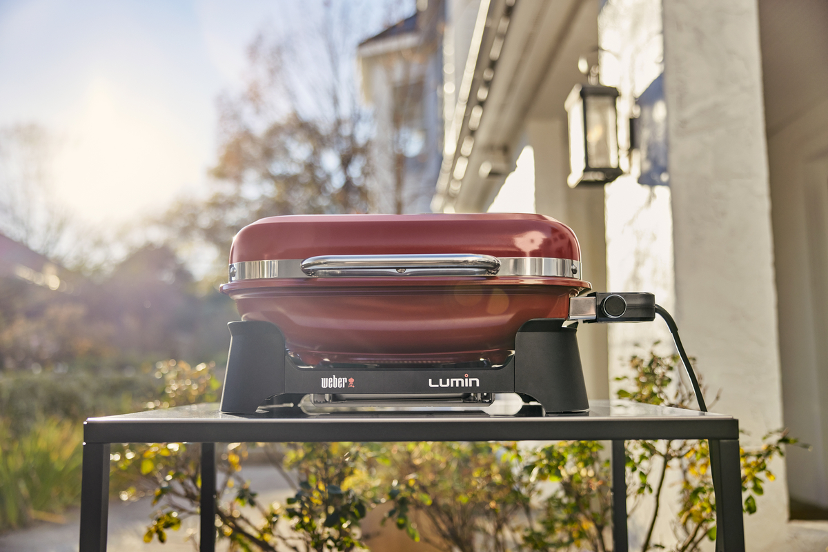 Weber Lumin Elektrogrill rot
