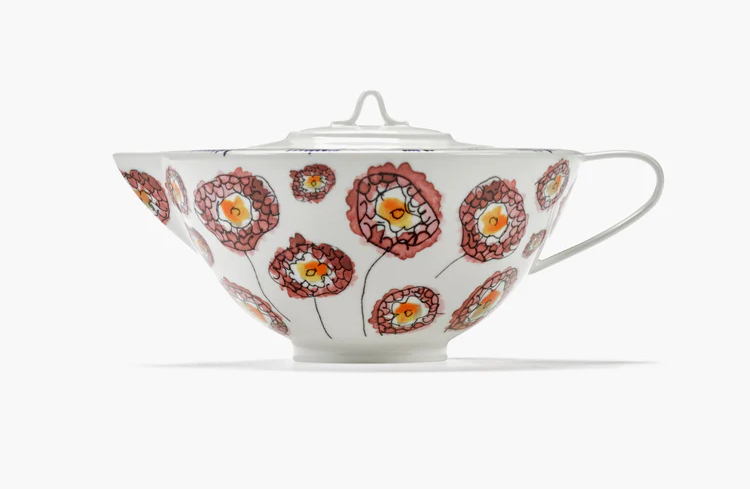 Serax Teekanne Anemonen milk midnight flowers von Marni 20,5cm