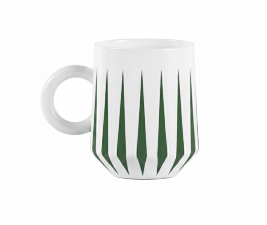 Alessi Delight Weihnachts-Mug aus Porzellan grün