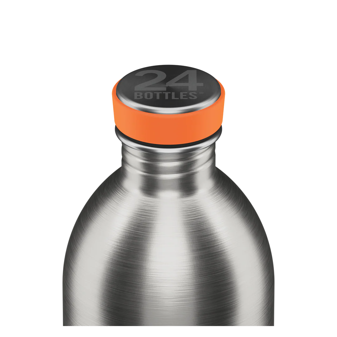 24 Bottles Urban Bottle Brushed Steel 1l