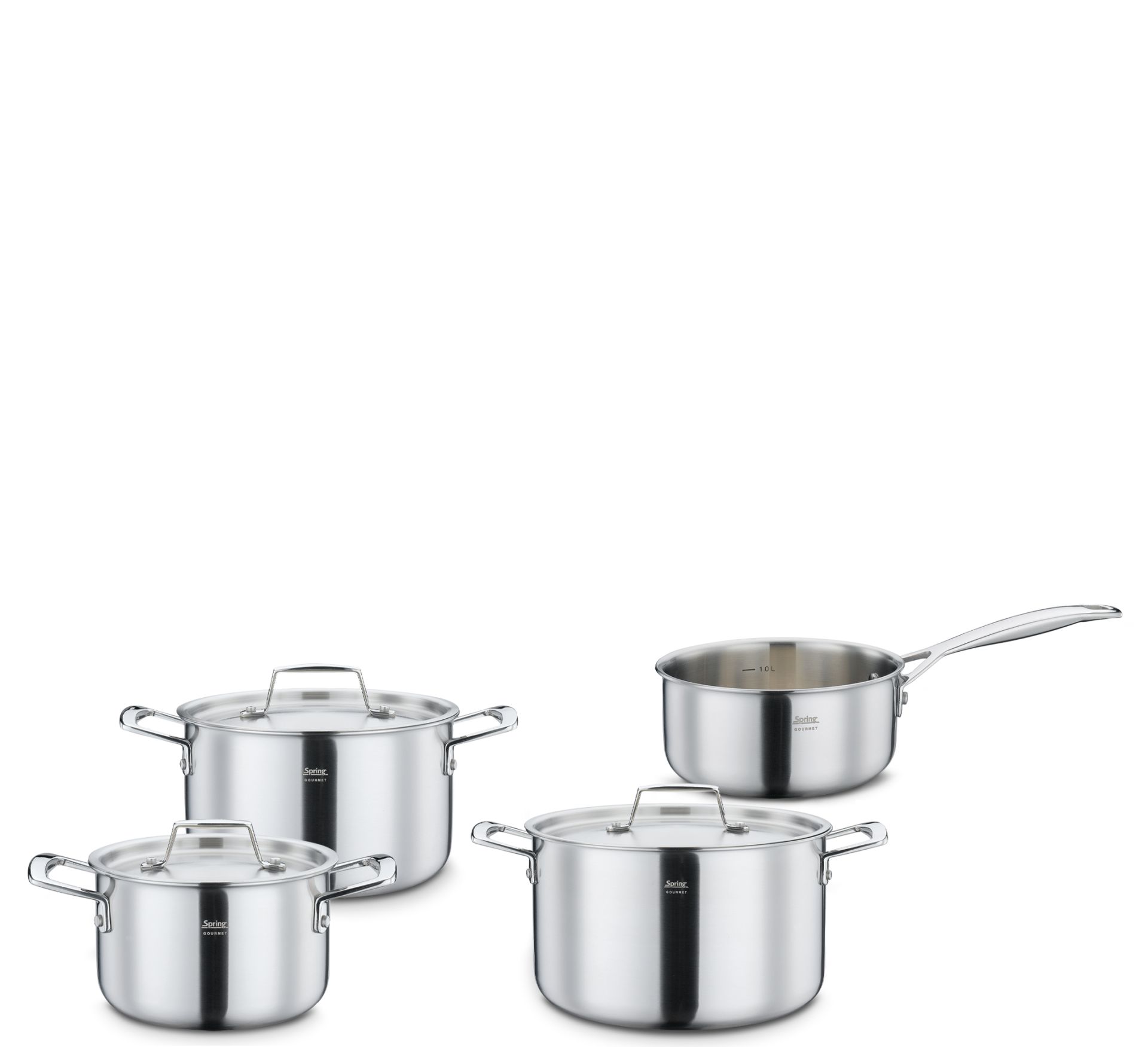 Spring Topfset 4-teilig Gourmet mit Stielkasserolle