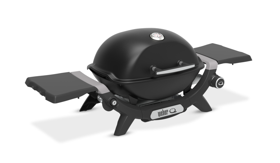 Weber Q 1200N Gasgrill  mit Seitentisch schwarz