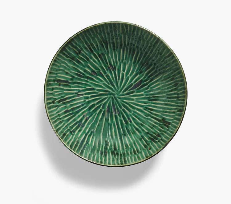 Serax Salatschüßel L grün Verde Lanza von Pascale Naessens