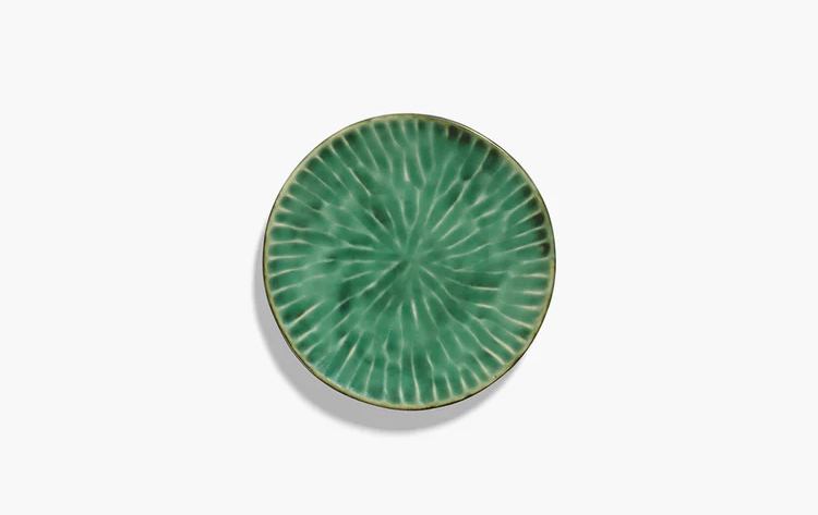 Serax Dessertteller grün Verde Lanza von Pascale Naessens
