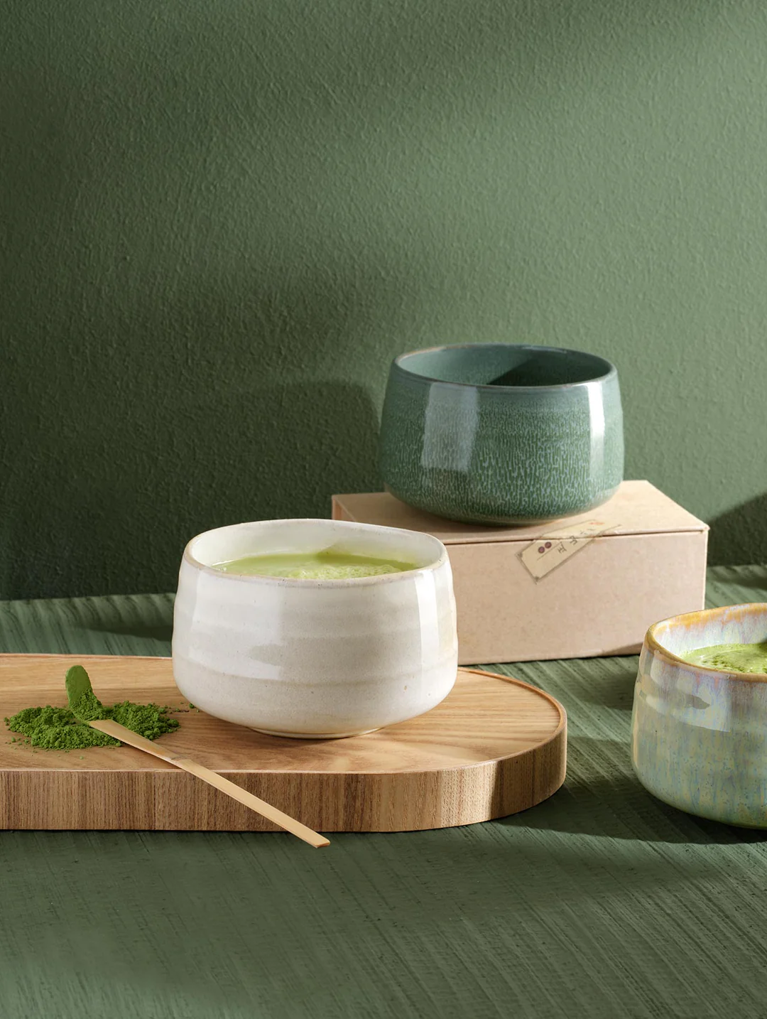 ASA Moribana Matcha Schale matsu shiny 12cm