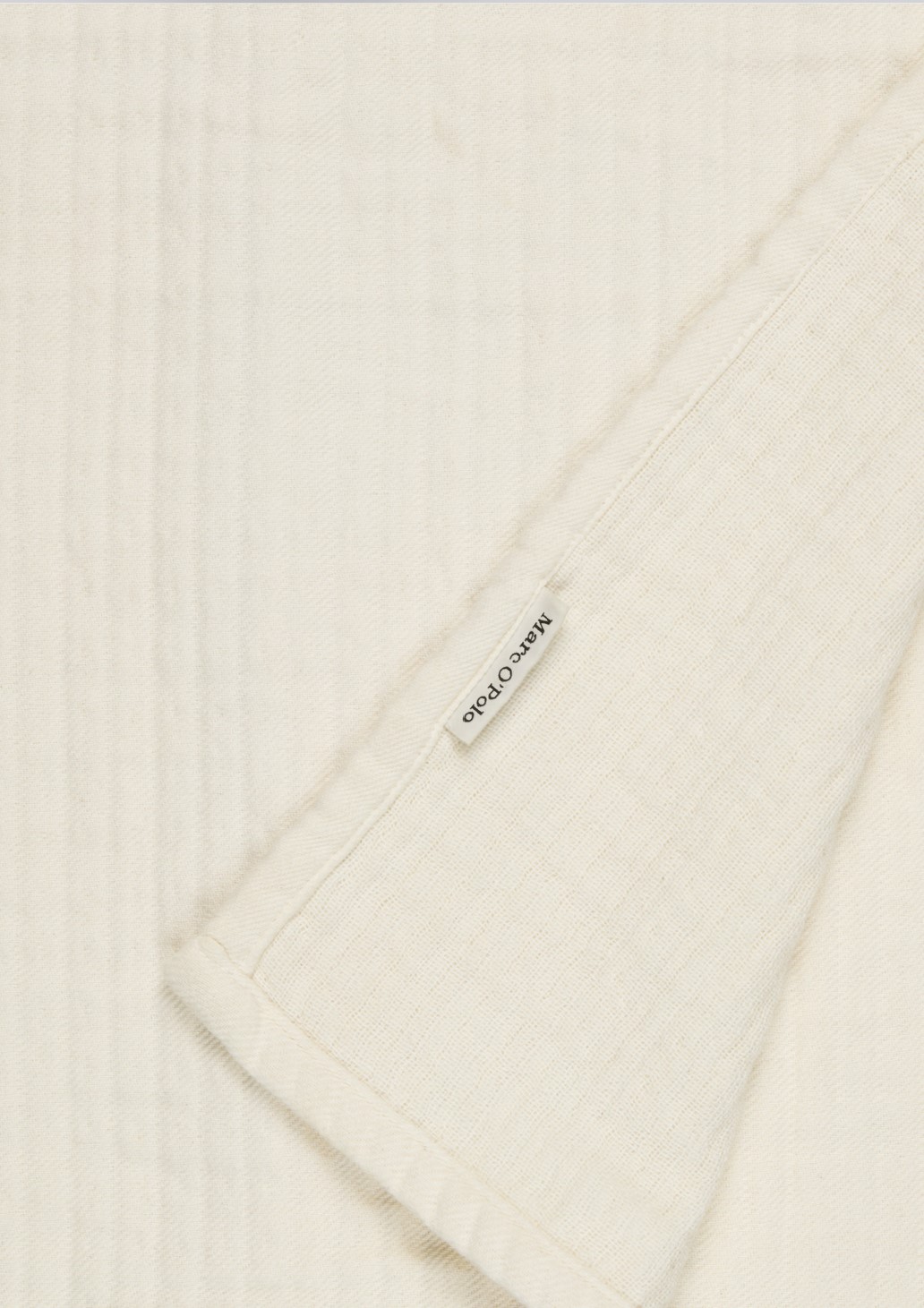 Marc O'Polo Decke Viggo zweilagigem Baumwoll-Mix  150x200 Off white