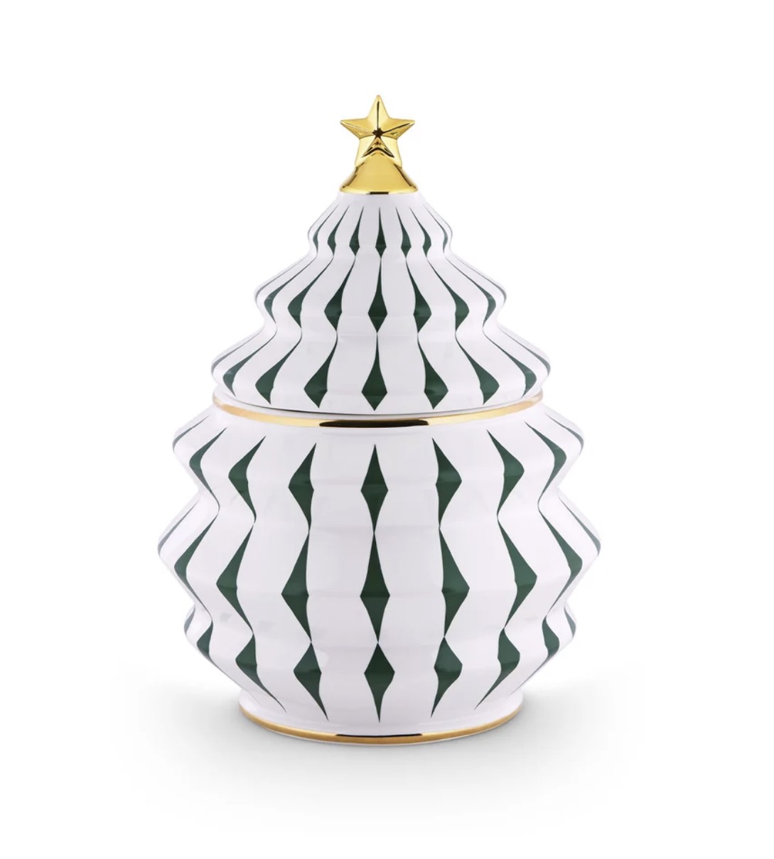 Alessi Delight Keksdose aus Porzellan grün