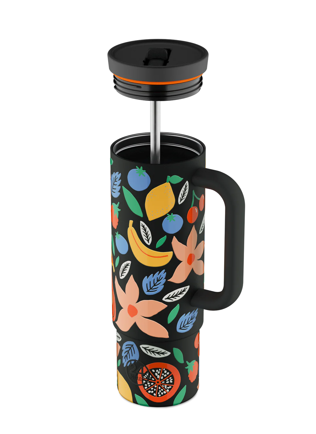 24 Bottles Straw Cup Tropical Noir 800ml