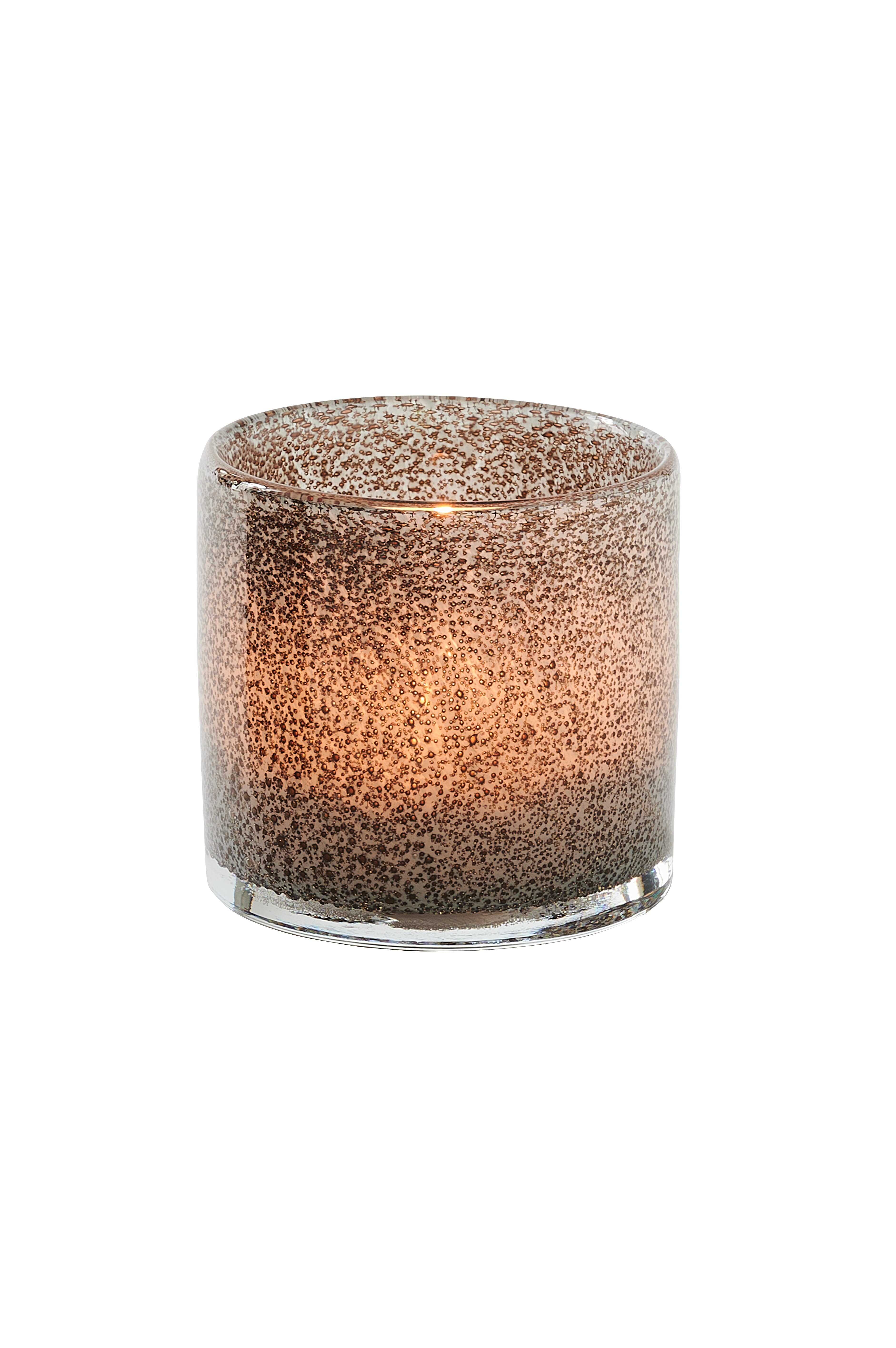 Giftcompany Linen Windlicht Glitzer Bubbles grau
