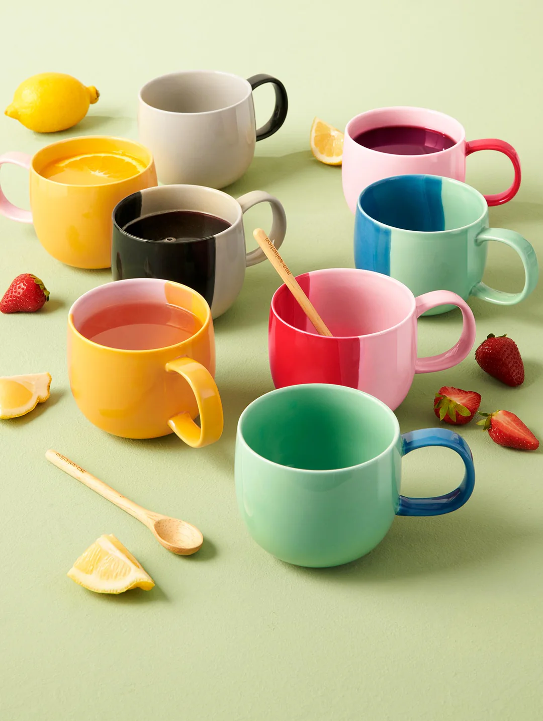 ASA 2er Set Eierbecher Joy strawberry smoothie