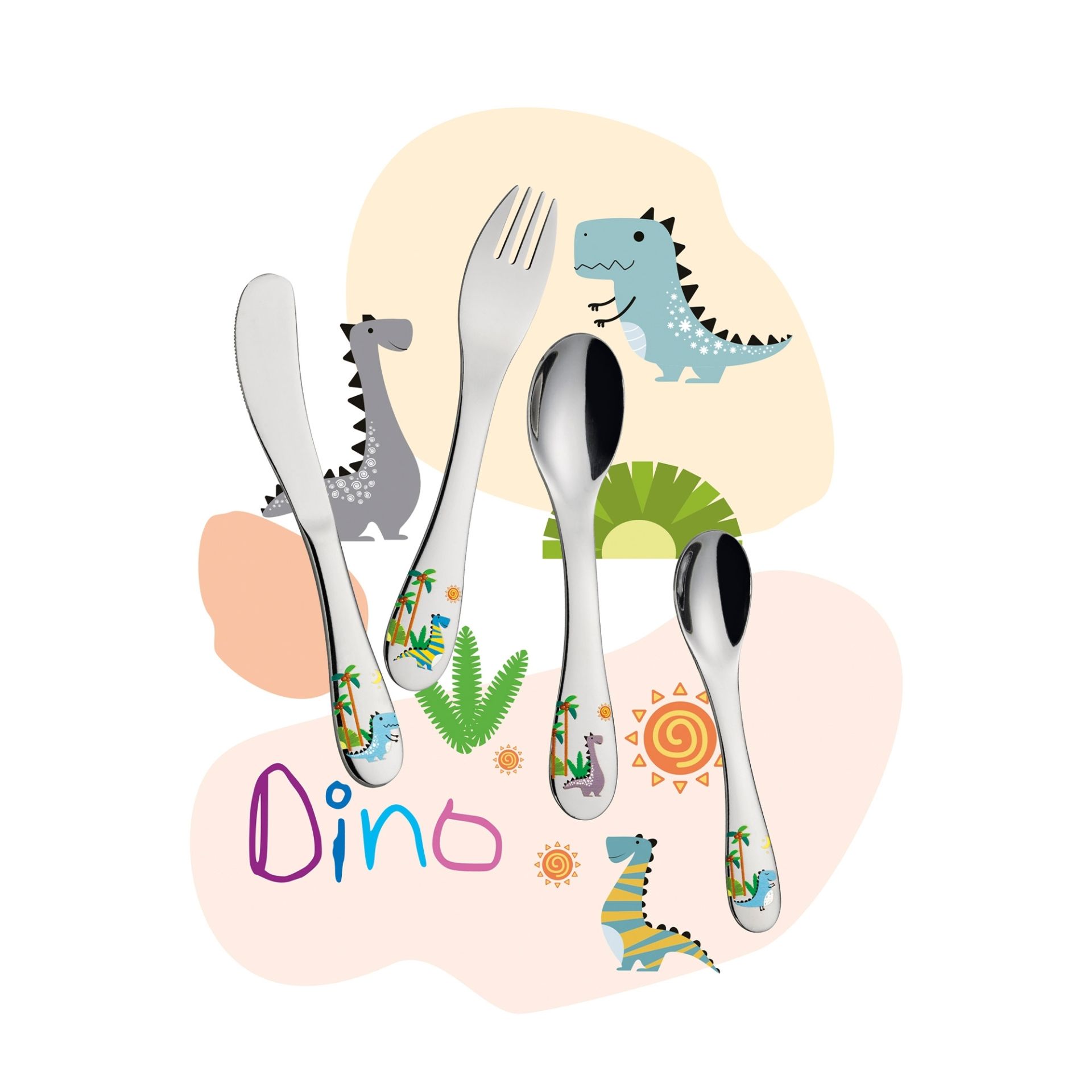 Cilio Kinderbesteck Little Dino 4tlg.