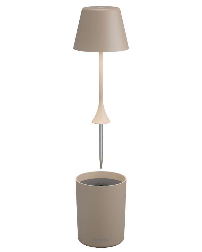 Sompex Peeky Akku-Tischleuchte sand