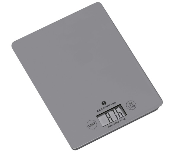 Zassenhaus Digital-Waage Balance grau