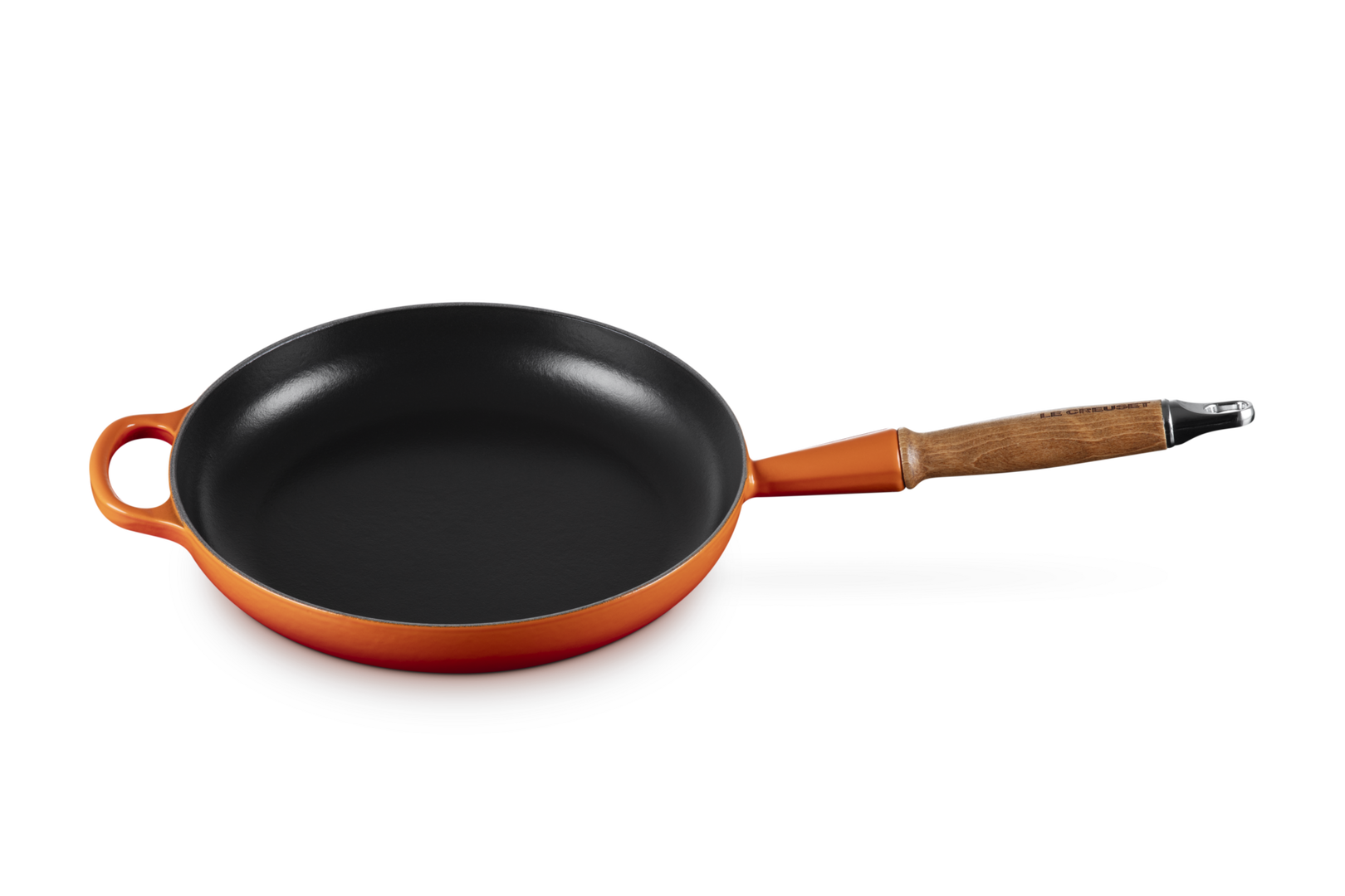 Le Creuset Bratpfanne mit Holzgriff 26 cm ofenrot