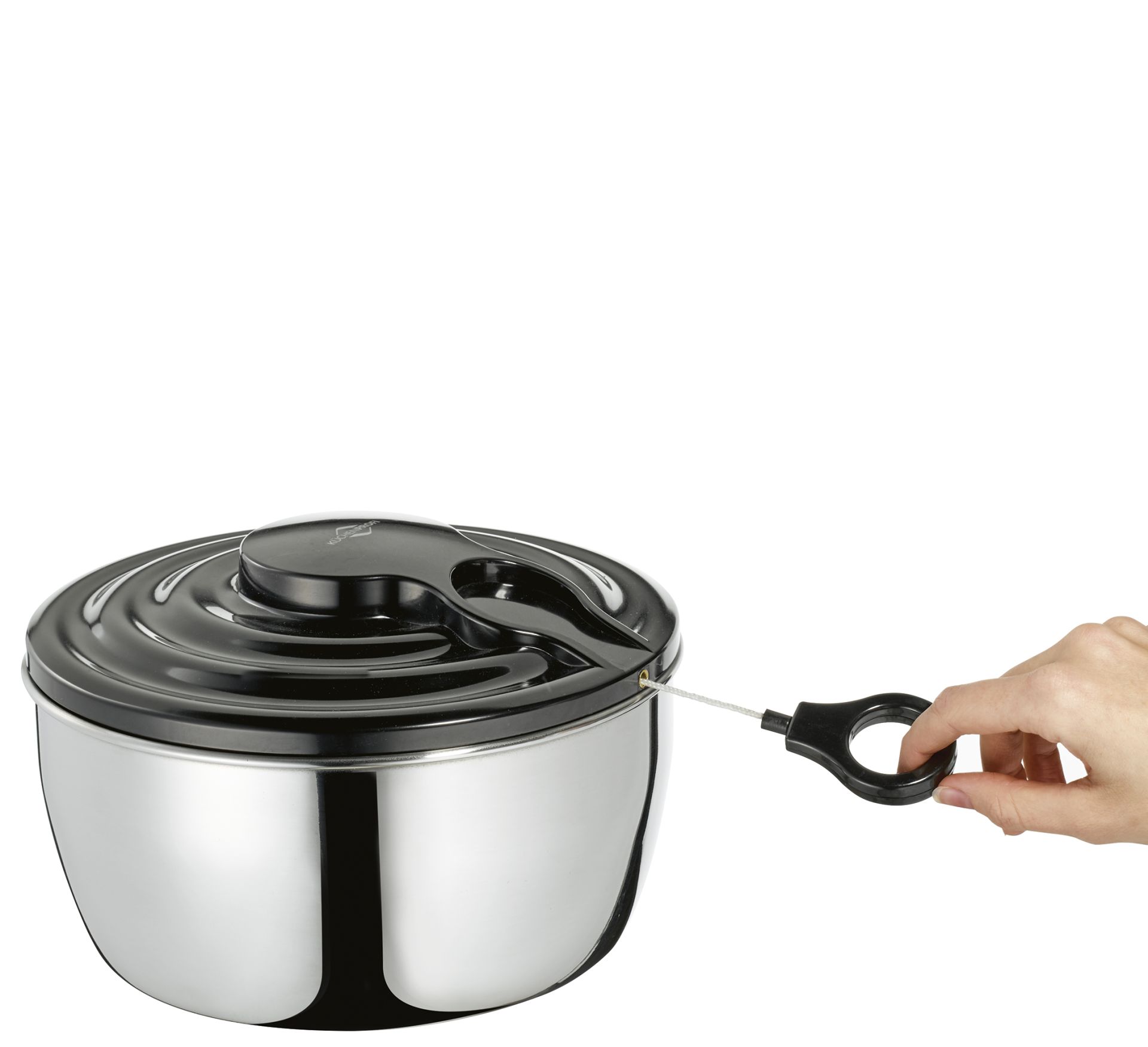 Küchenprofi Salatschleuder Wave Edelstahl 24cm