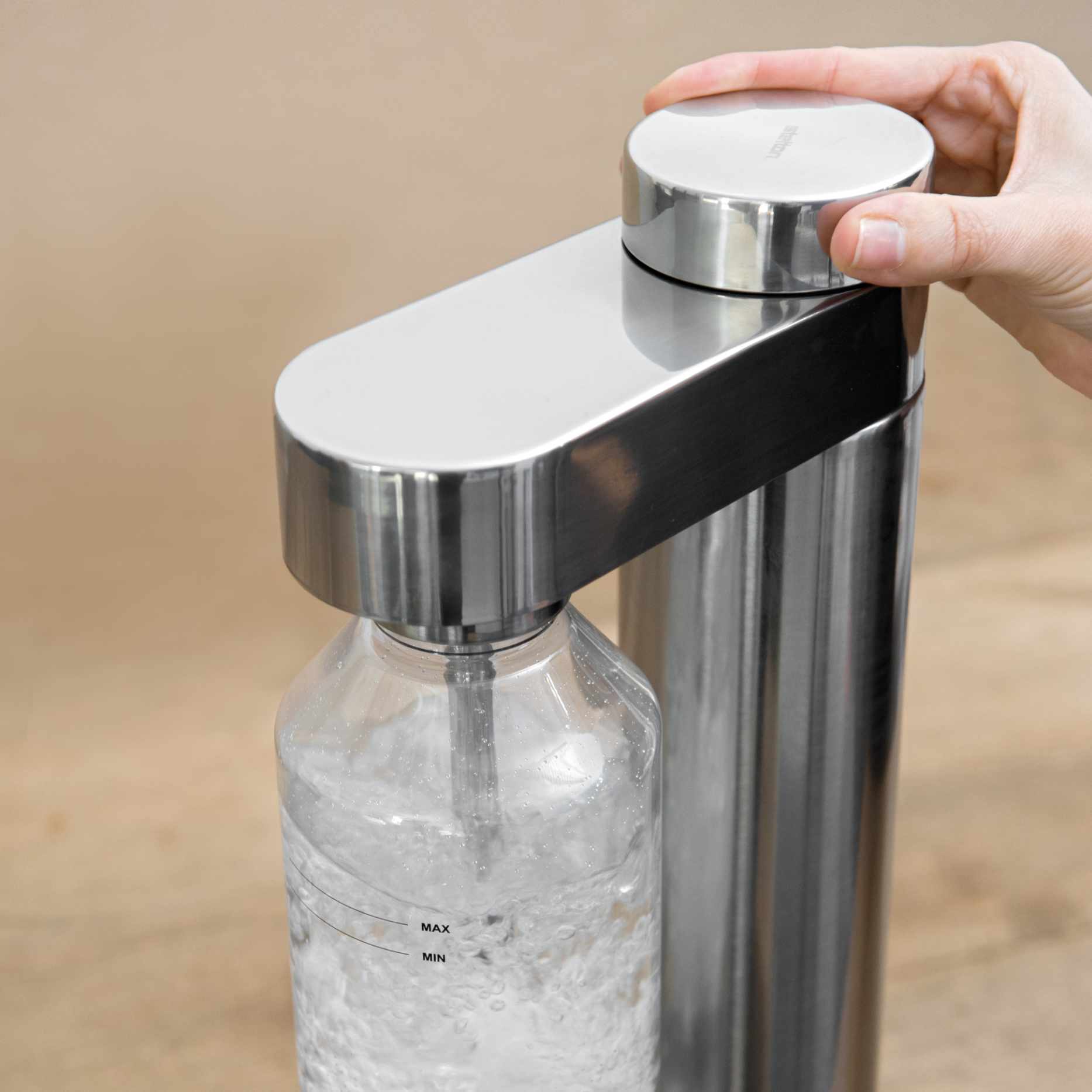 Stelton Brus Wassersprudler braun mettalic