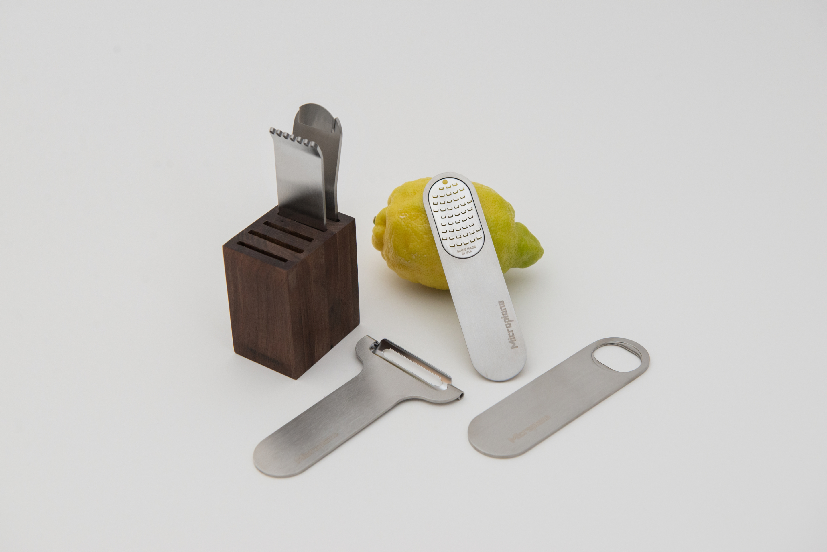 Microplane The Bar Tool 6er Set Walnuss