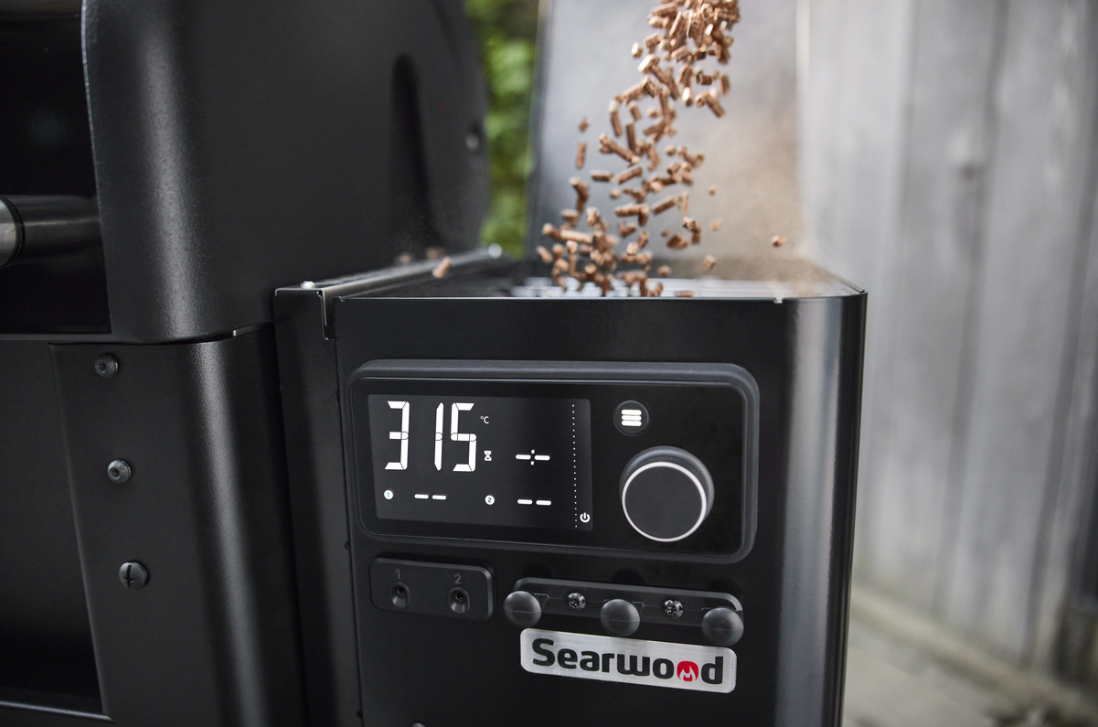 Weber Searwood XL Holzpelletgrill schwarz