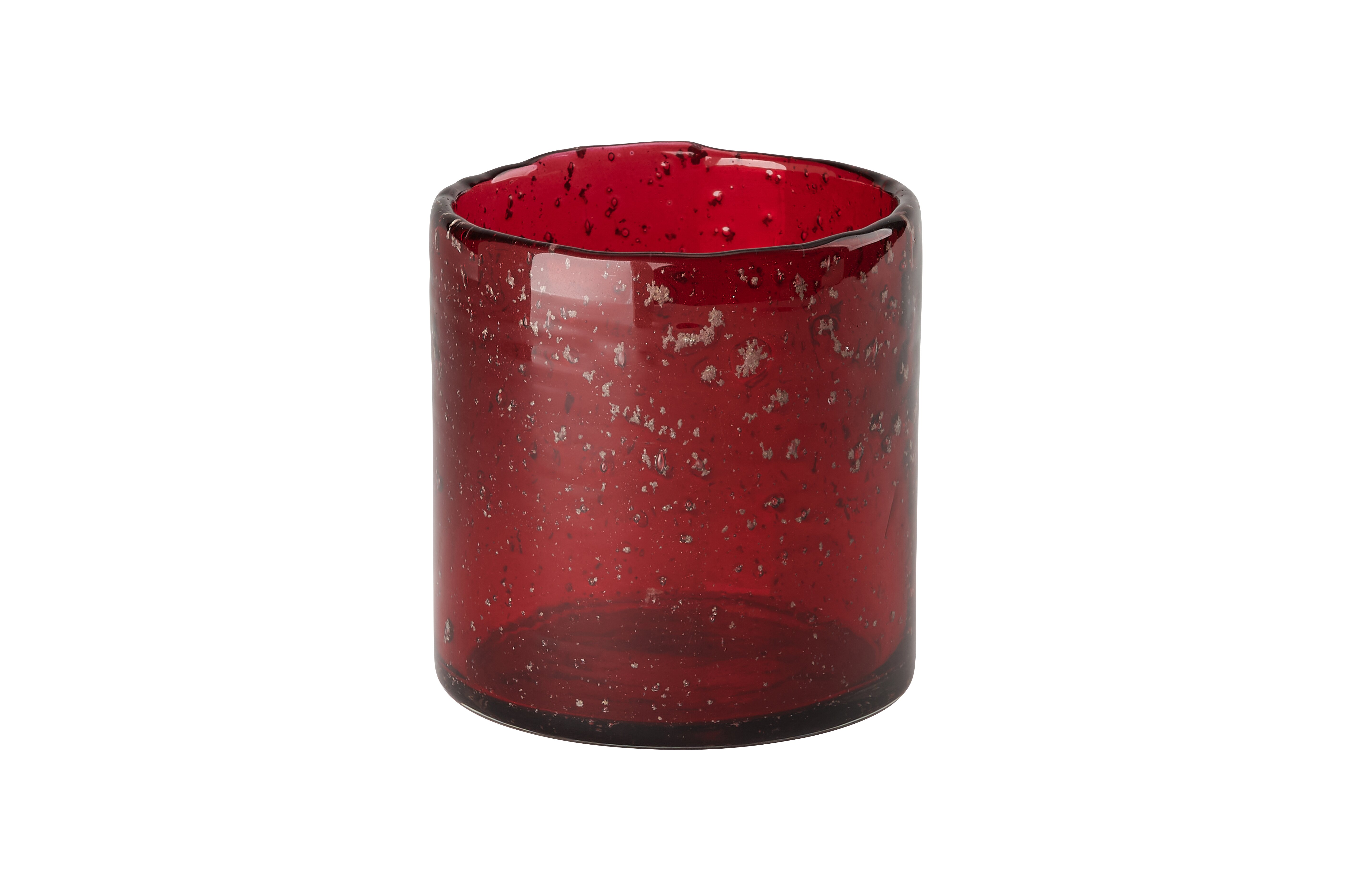 Giftcompany Melange Windlicht Bubbles rot