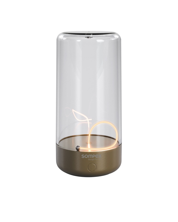 Sompex Pulse Akku-Tischleuchte gold