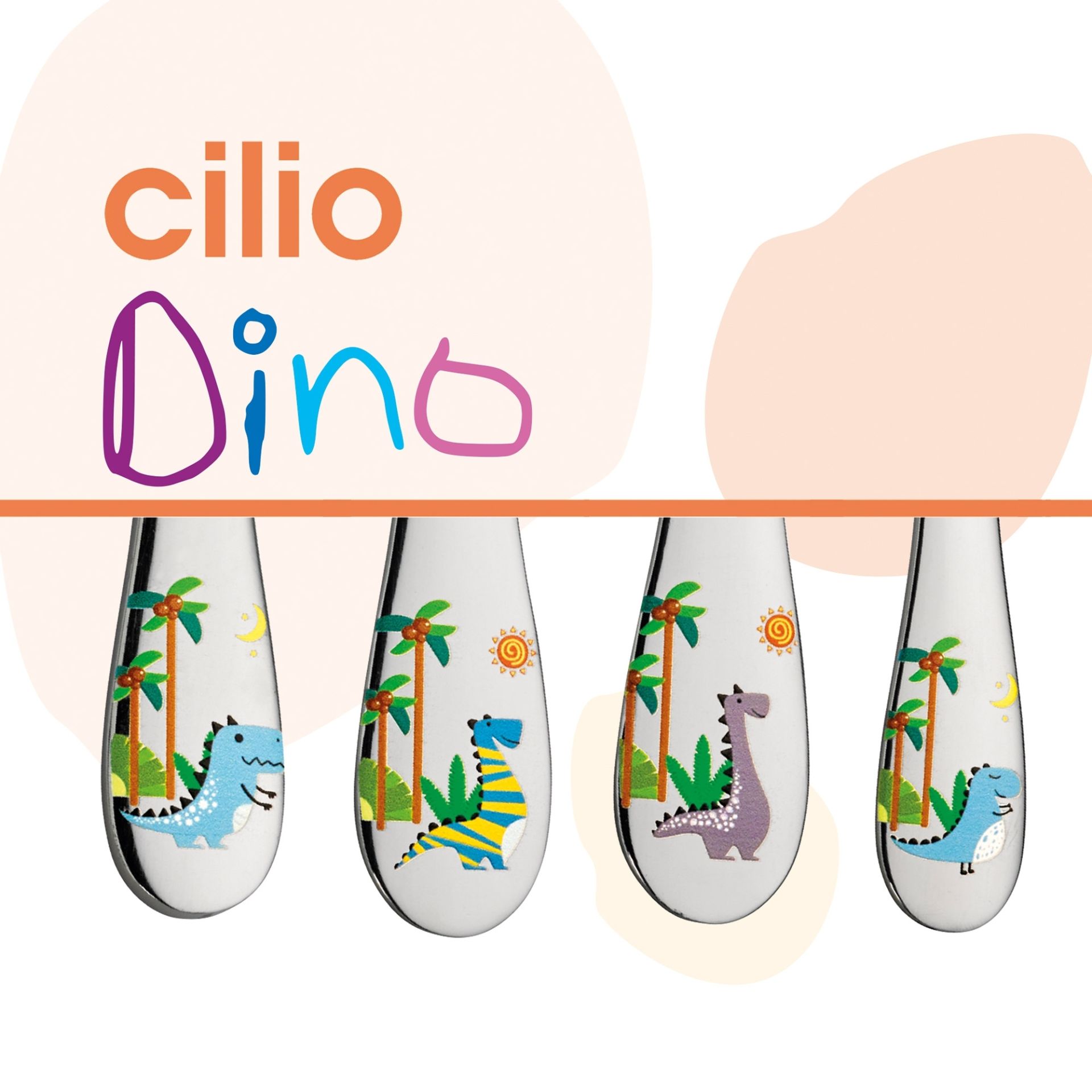 Cilio Kinderbesteck Little Dino 4tlg.