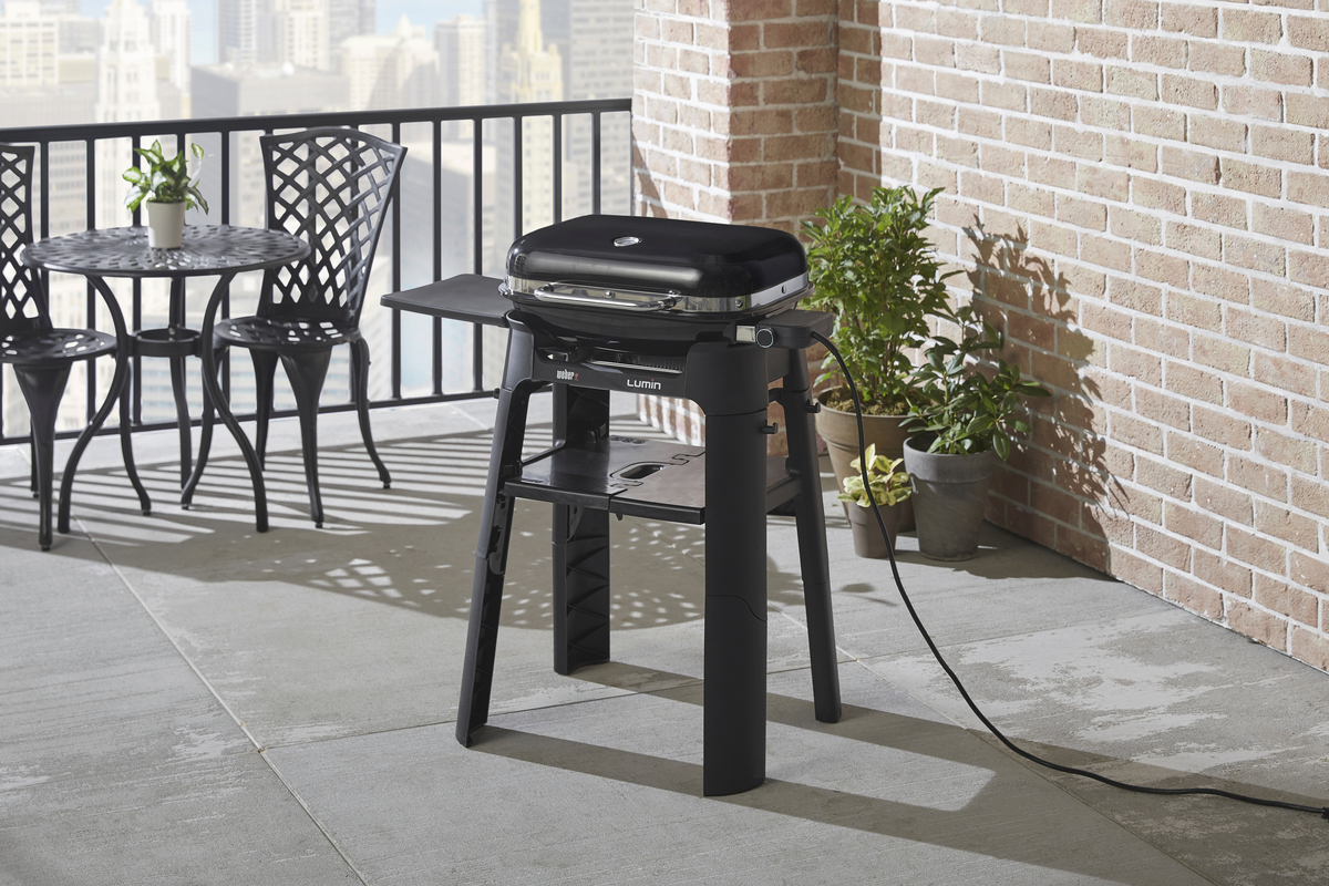 Weber Lumin Elektrogrill mit Stand schwarz