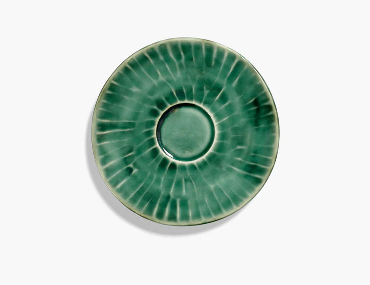 Serax Untertasse für Espresso Tasse grün Verde Lanza von Pascale Naessens
