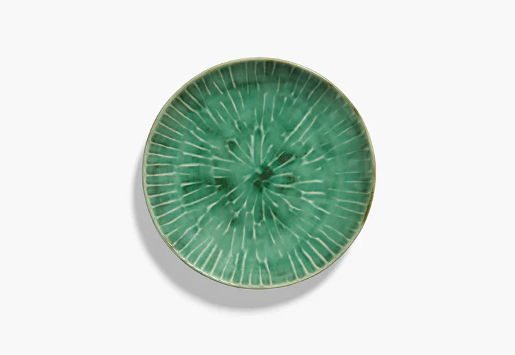 Serax Vorspeisenteller grün Verde Lanza von Pascale Naessens