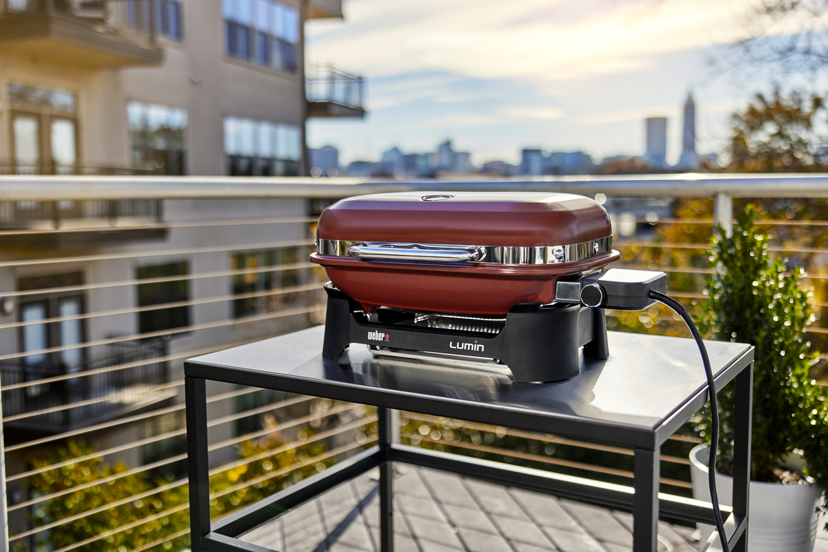 Weber Lumin Compact Elektrogrill rot