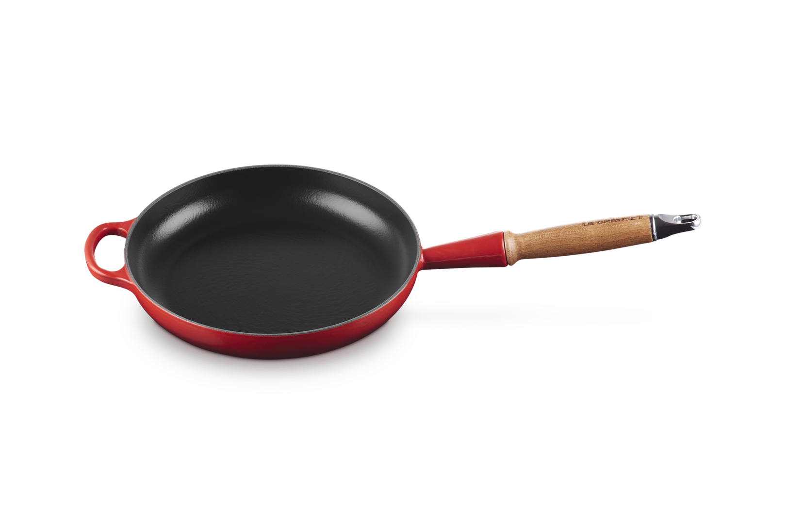 Le Creuset Bratpfanne mit Holzgriff 24 cm kirschrot