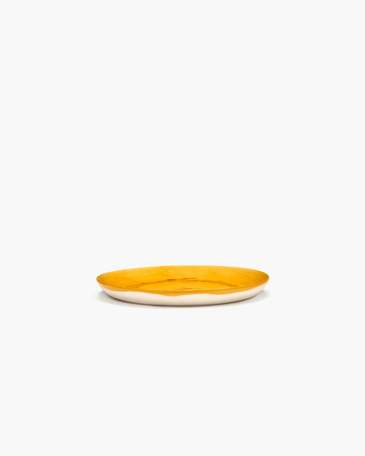 Serax Frühstückteller gelb mit roten Punkten Feast von Ottolenghi 19cm