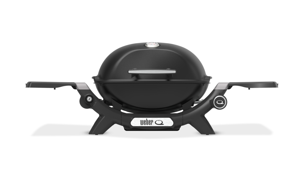 Weber Q 1200N Gasgrill  mit Seitentisch schwarz