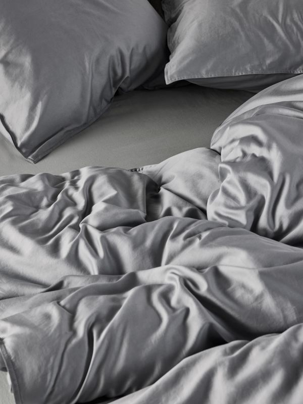 Essenza Minte Bettwäsche Global Grey 135x200-80x80