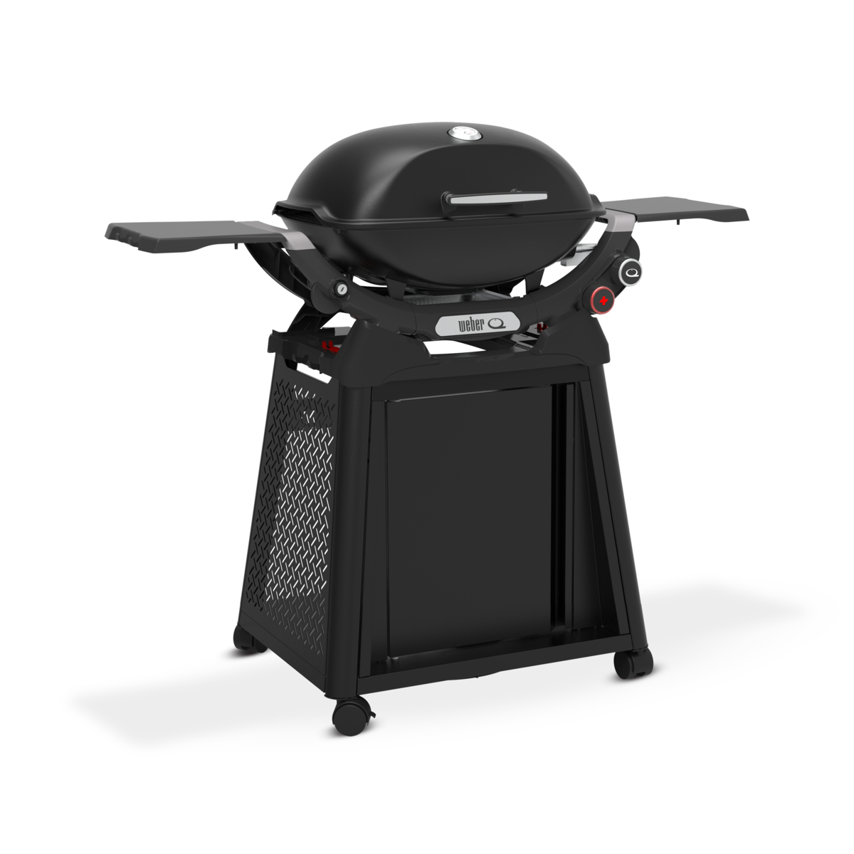 Weber Q 2800N+ Gasgrill mit Seitentische und Rollwagen