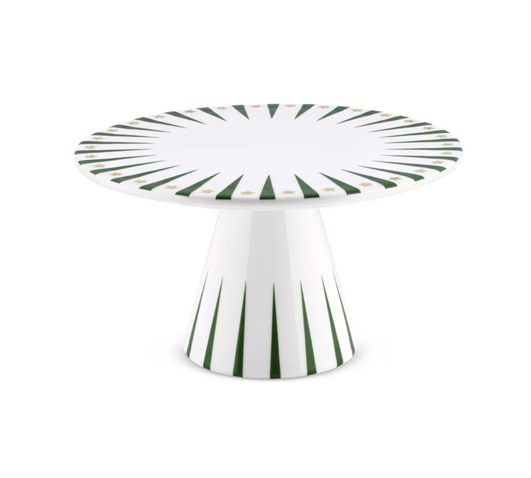 Alessi Delight Weihnachts-Etagere aus Porzellan grün
