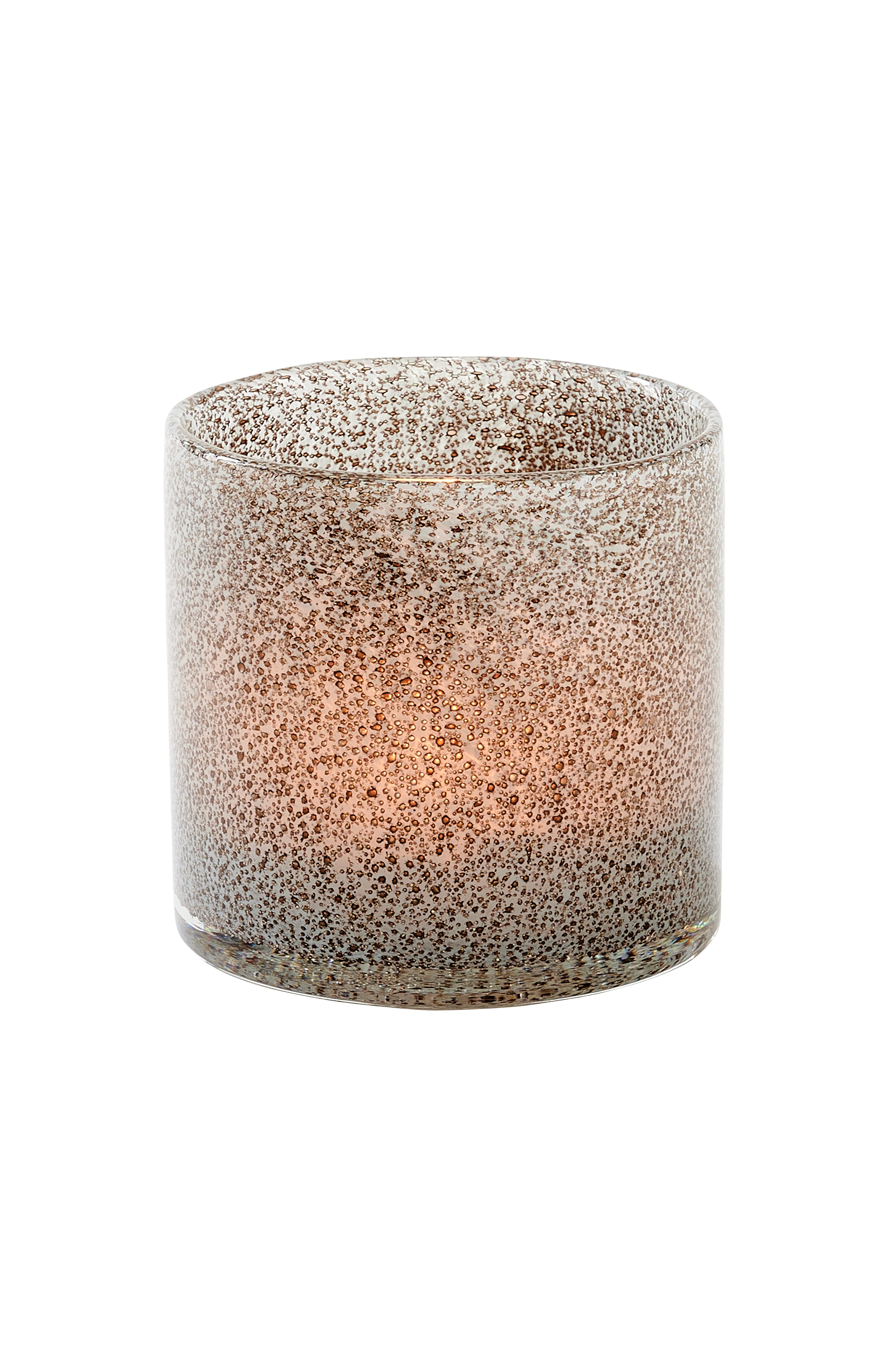 Giftcompany Linen Windlicht Glitzer Bubbles grau