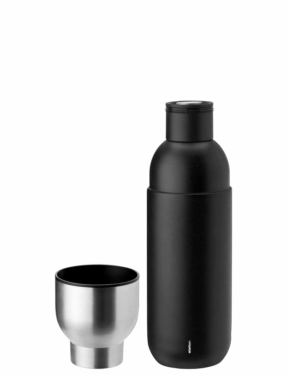 Stelton Keep Warm Isolierflasche schwarz