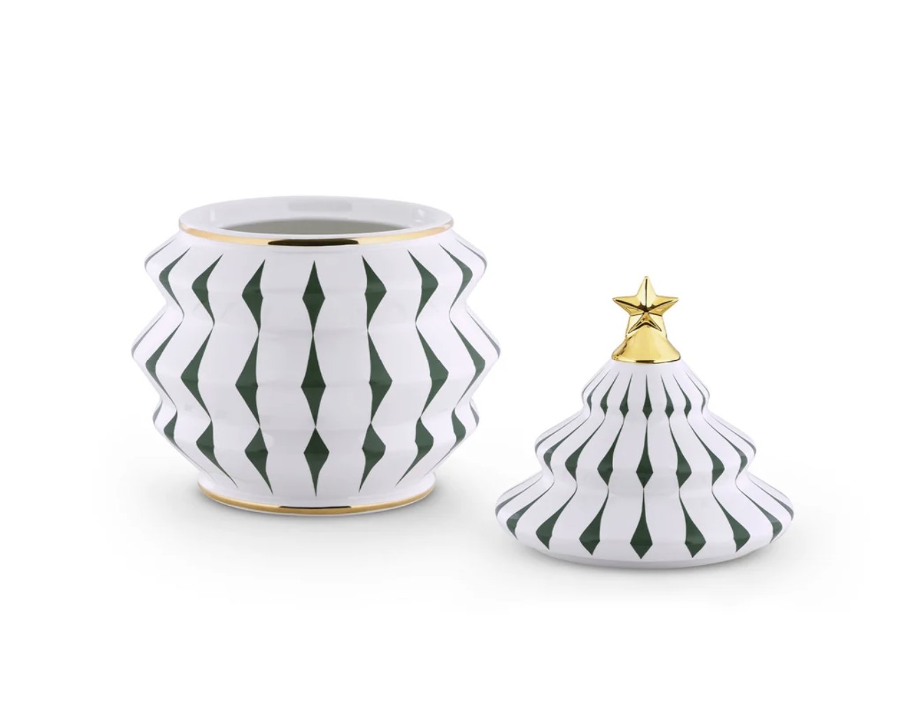 Alessi Delight Keksdose aus Porzellan grün