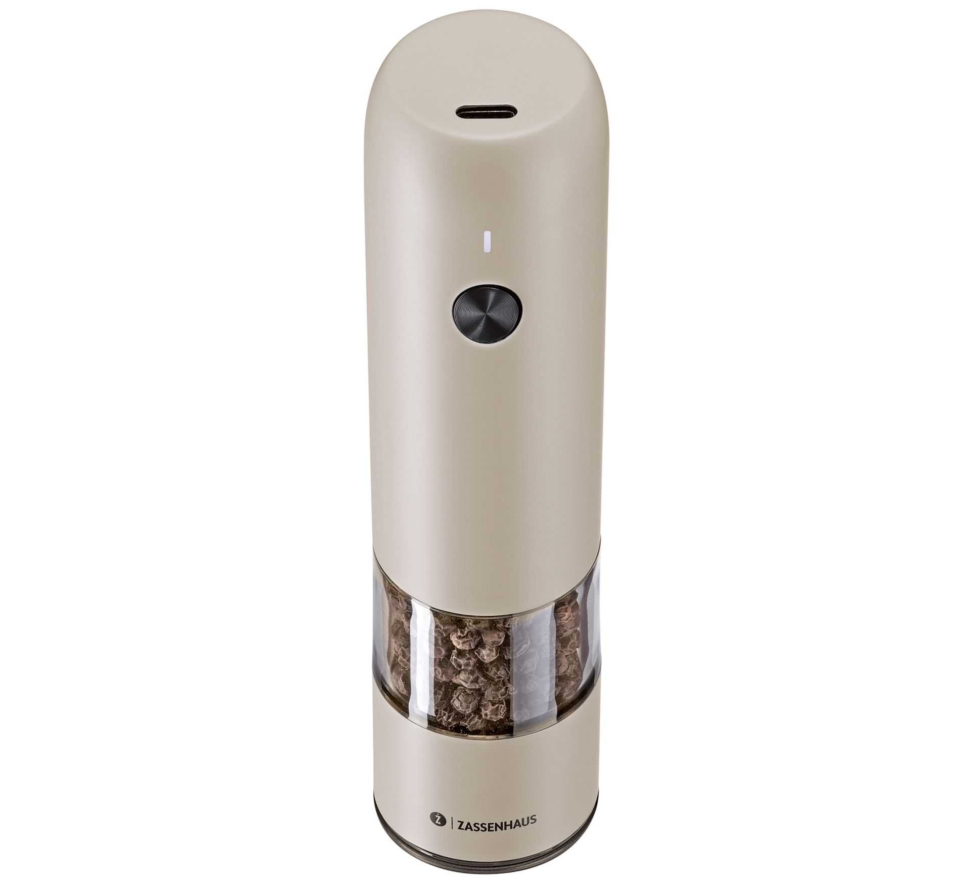 Zassenhaus Pfeffermühle Köln USB elektrisch grau 14cm