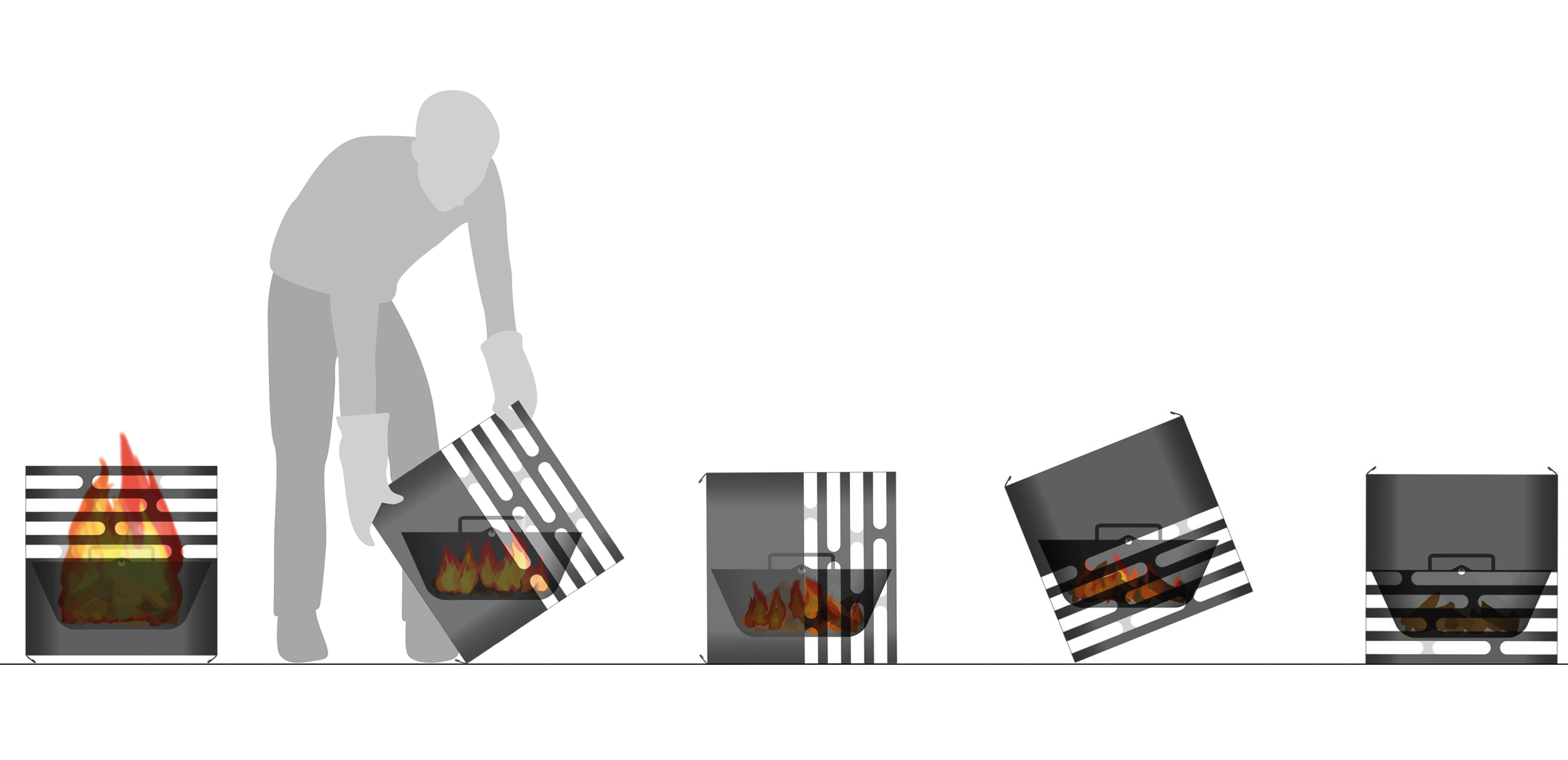 höfats CUBE Feuerkorb