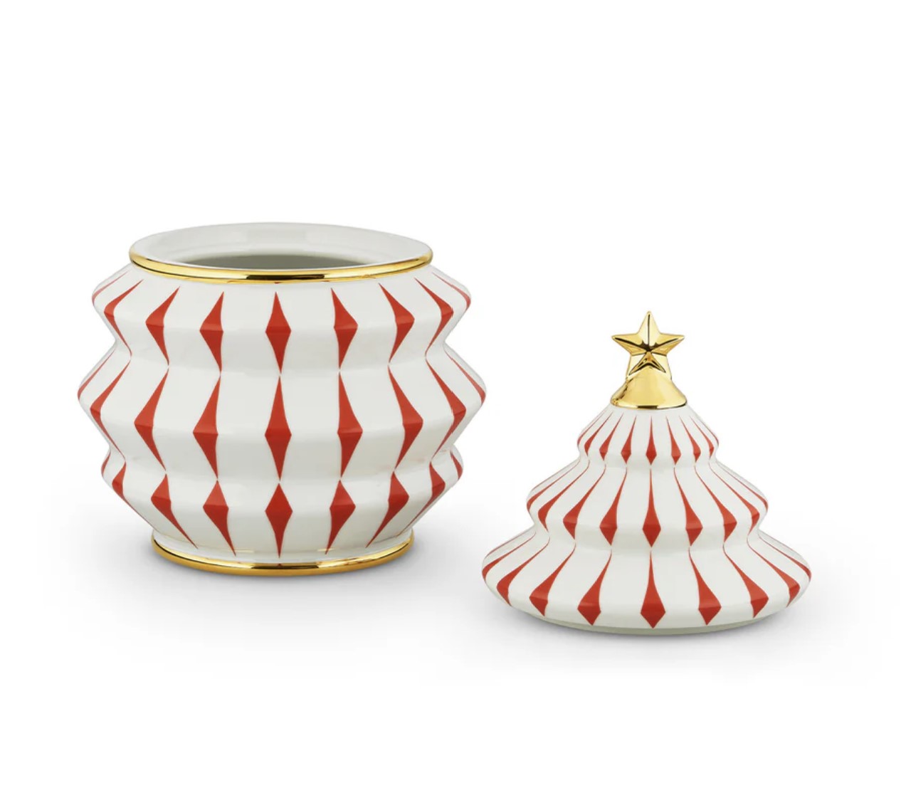 Alessi Delight Keksdose aus Porzellan rot