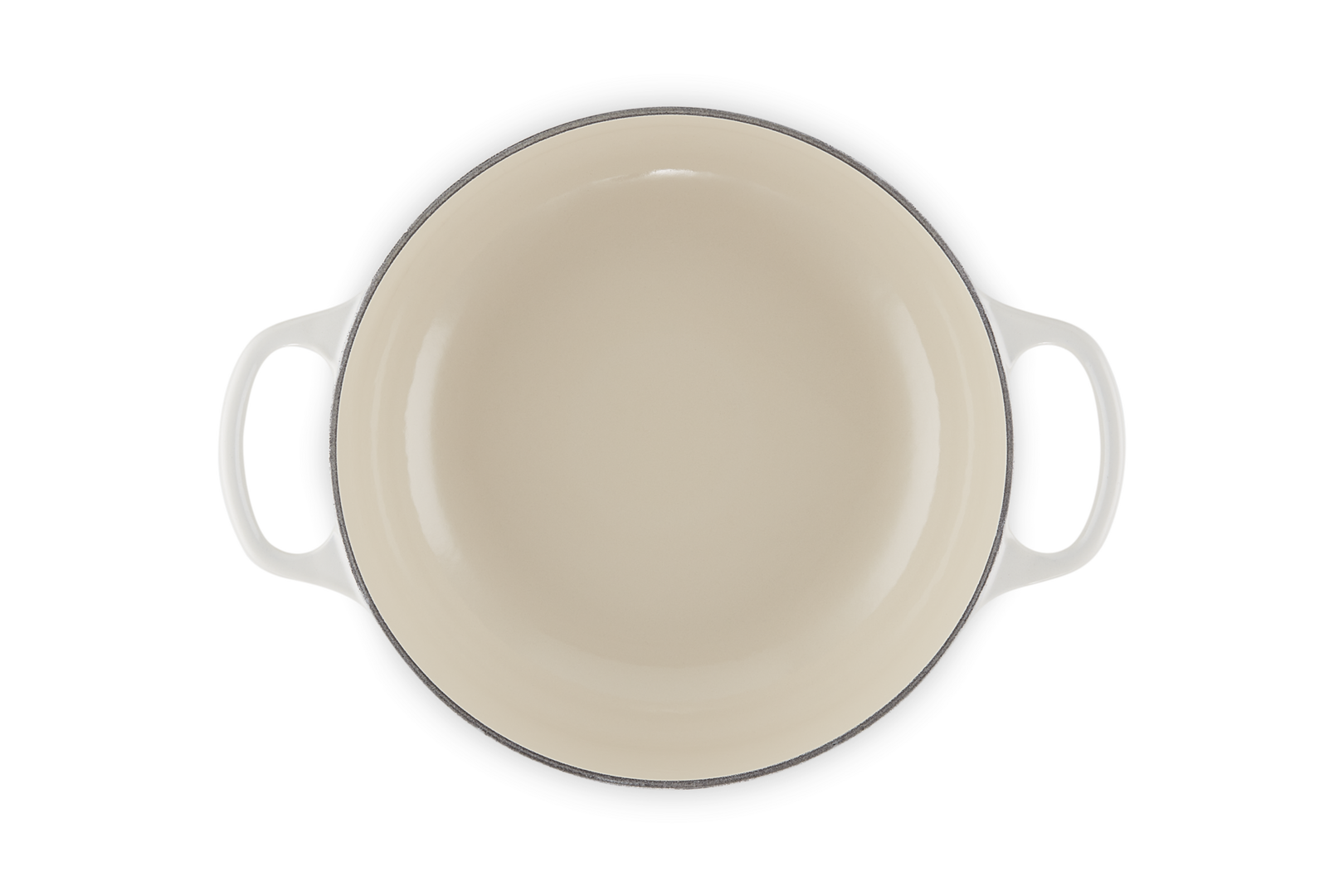 Le Creuset Sauteuse Gusseisen 3,4L meringue
