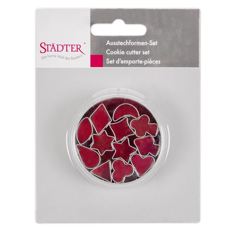 Städter Ausstecher 12 Motive für Weihnachten Mini Set 12-teilig 1,5cm