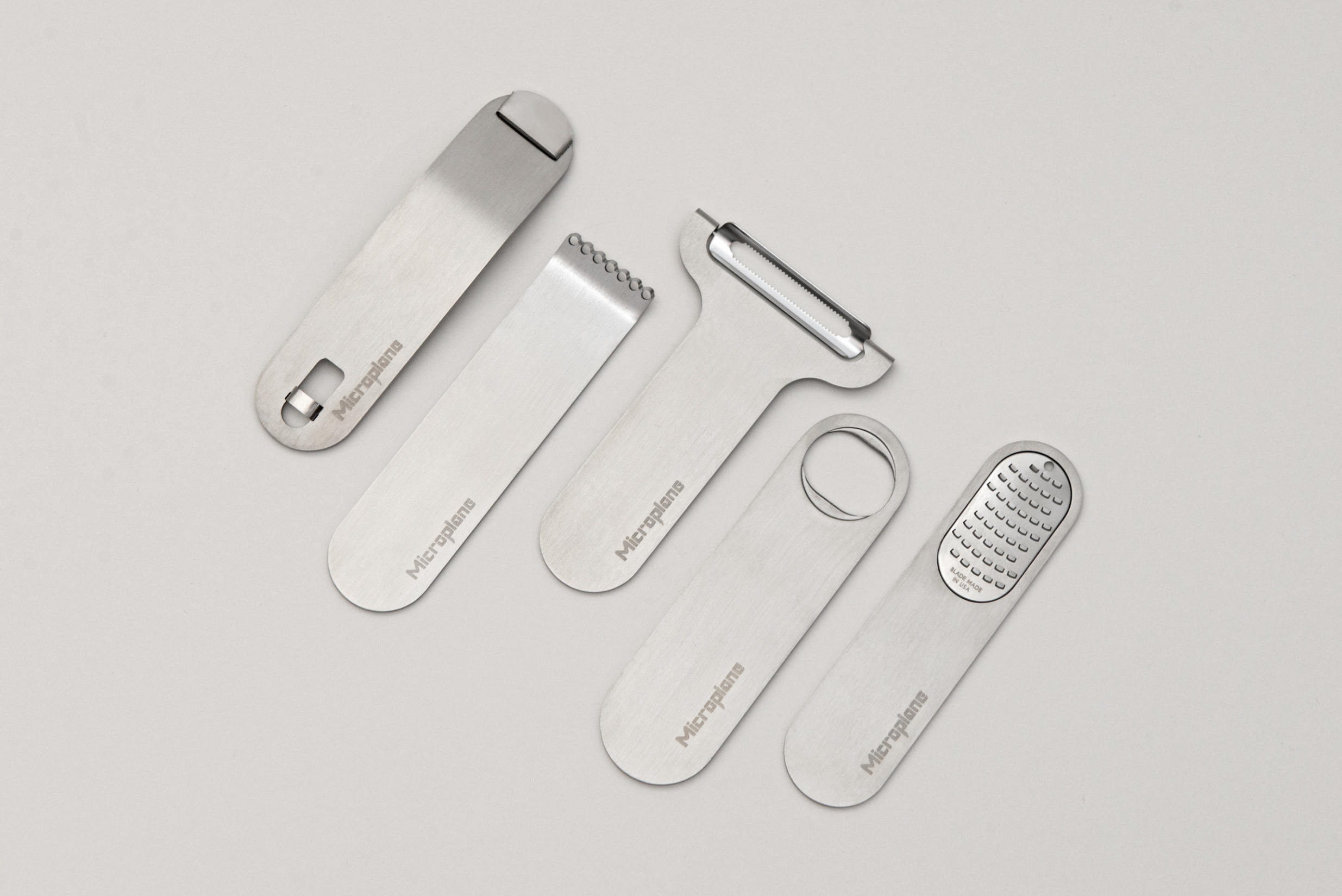 Microplane The Bar Tool 6er Set Walnuss
