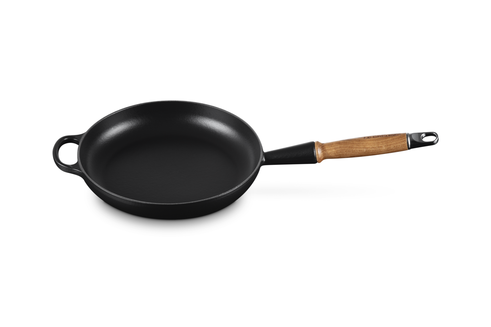 Le Creuset Bratpfanne mit Holzgriff 24 cm schwarz matt