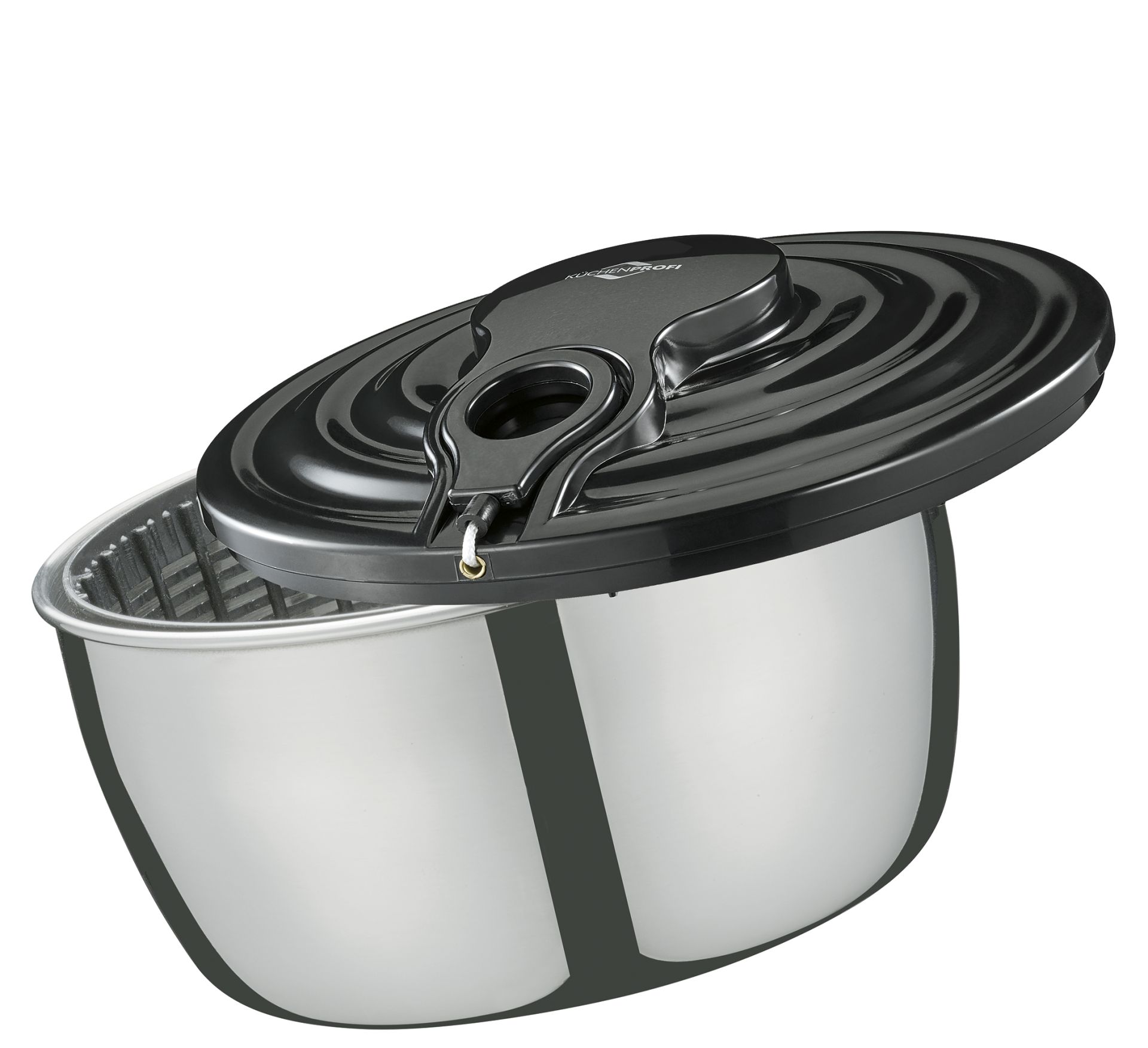 Küchenprofi Salatschleuder Wave Edelstahl 24cm