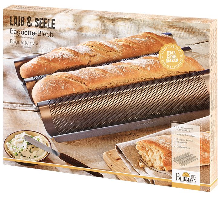Birkmann Baguette Blech 3fach perforiert